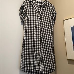 J Crew Gingham Shirt Dress